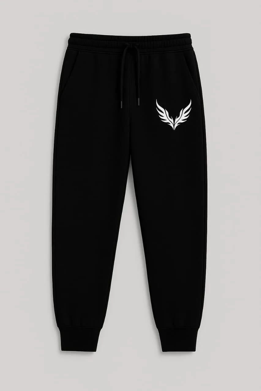 2 Pcs Men's Fleece Printed Sweatshirt Track Suit