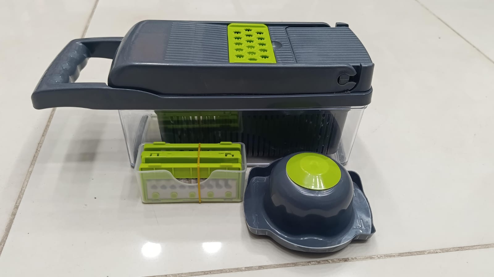 Vegetable Chopper 16 Pcs Set – Manual Onion Chopper, Food Slicer,