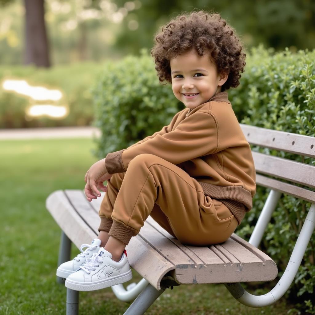 2 Pcs Boy's Polyester Printed Tracksuit