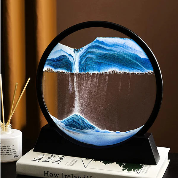 3D Moving Sand Art Lamp With Stand | Sand Lamp For Room & Home Decoration
