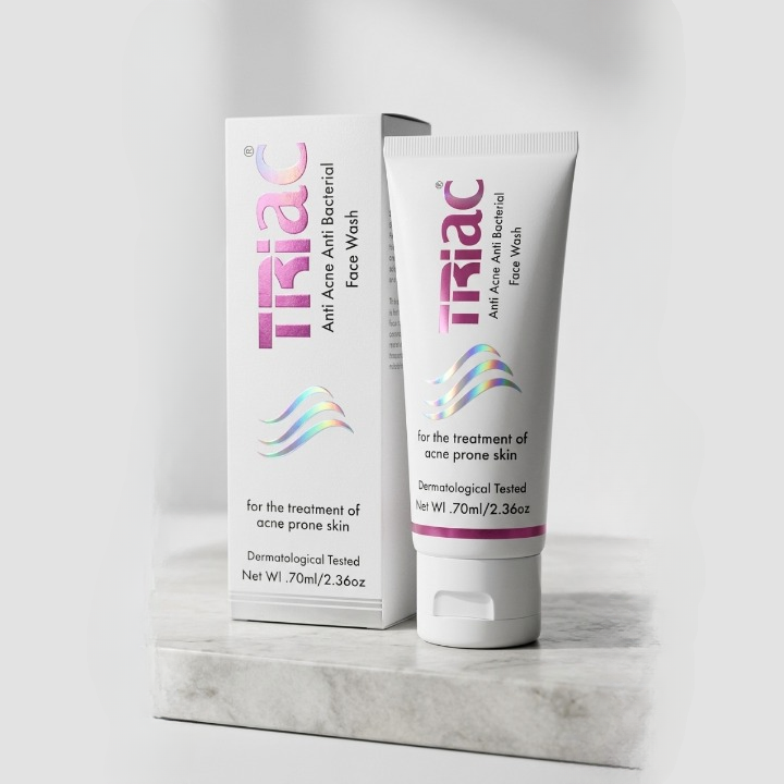 Triac Anti Acne Anti Bacterial Face Wash 70ml for Acne-Prone Skin